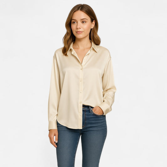 Old Dulor | Chemise en Soie pour Femme – Élégance Intemporelle au Fini Lumineux