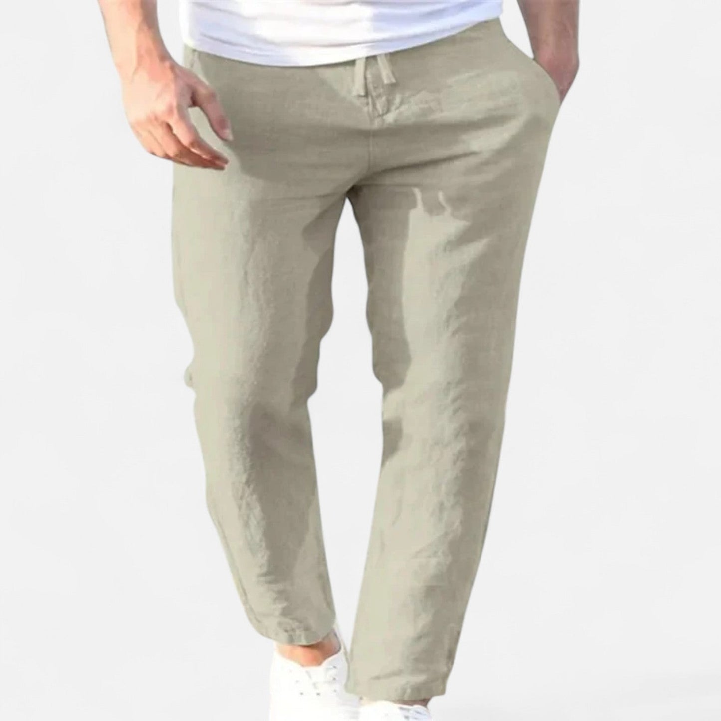 Old Dulor | Pantalon en Lin à Cordon pour Homme – Confort Respirant pour l'Été