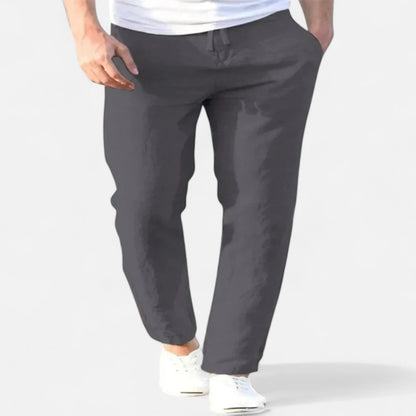 Old Dulor | Pantalon en Lin à Cordon pour Homme – Confort Respirant pour l'Été