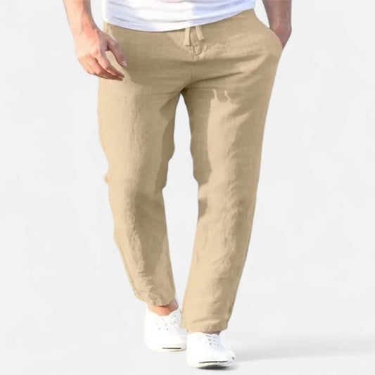 Old Dulor | Pantalon en Lin à Cordon pour Homme – Confort Respirant pour l'Été