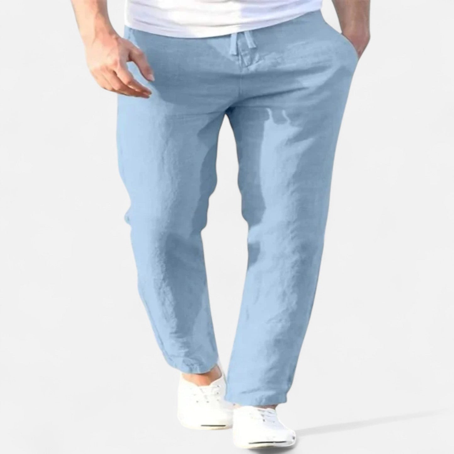 Old Dulor | Pantalon en Lin à Cordon pour Homme – Confort Respirant pour l'Été