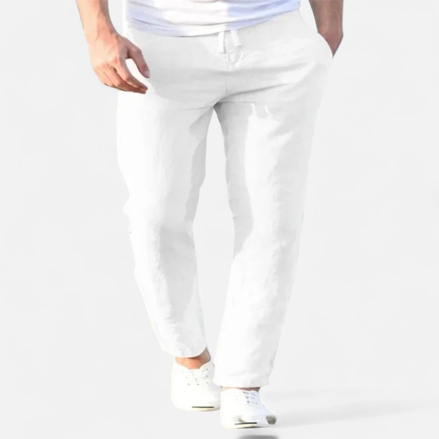 Old Dulor | Pantalon en Lin à Cordon pour Homme – Confort Respirant pour l'Été